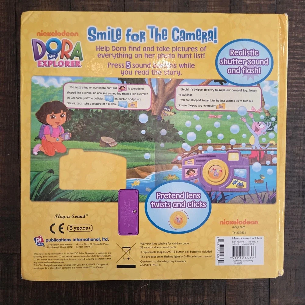Lot 2 Dora the Explorer Sound Books Potty Time Big Sister & Smile for the Camera
